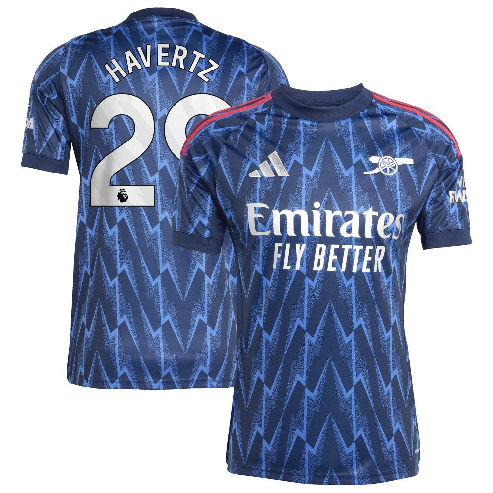 Kai Havertz Arsenal 2025/26 Away Replica Player Jersey - Blue sale