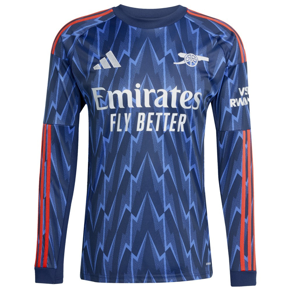 Kai Havertz Arsenal 2025/26 Away Replica Long Sleeve Player Jersey - Blue for sale