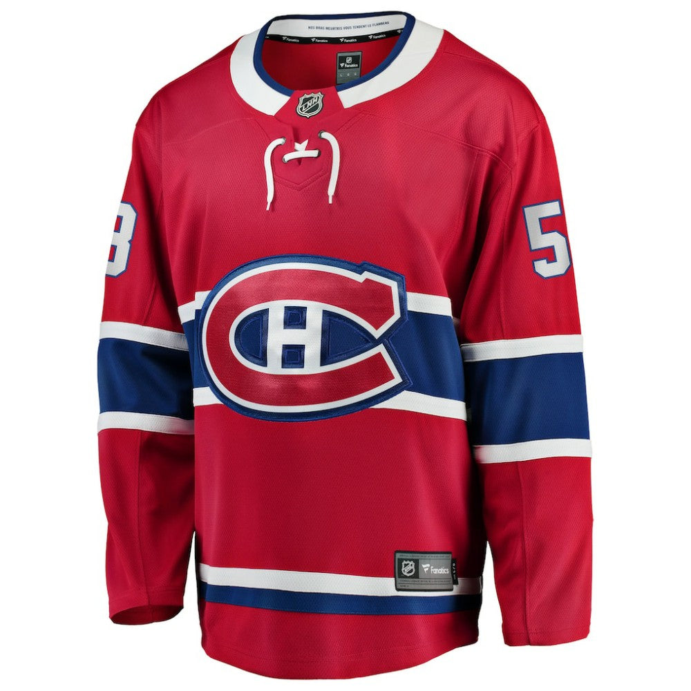 Noah Dobson Montreal Canadiens Fanatics Home Breakaway Jersey - Red Jerseys