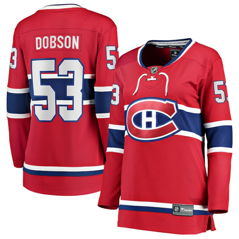 Noah Dobson Montreal Canadiens Fanatics Women's Home Breakaway Jersey - Red Jerseys