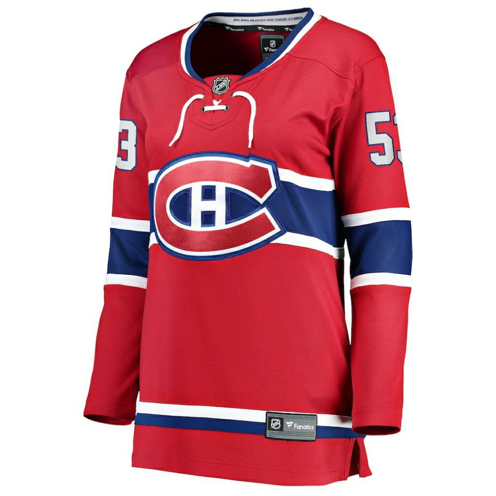 Noah Dobson Montreal Canadiens Fanatics Women's Home Breakaway Jersey - Red Jerseys