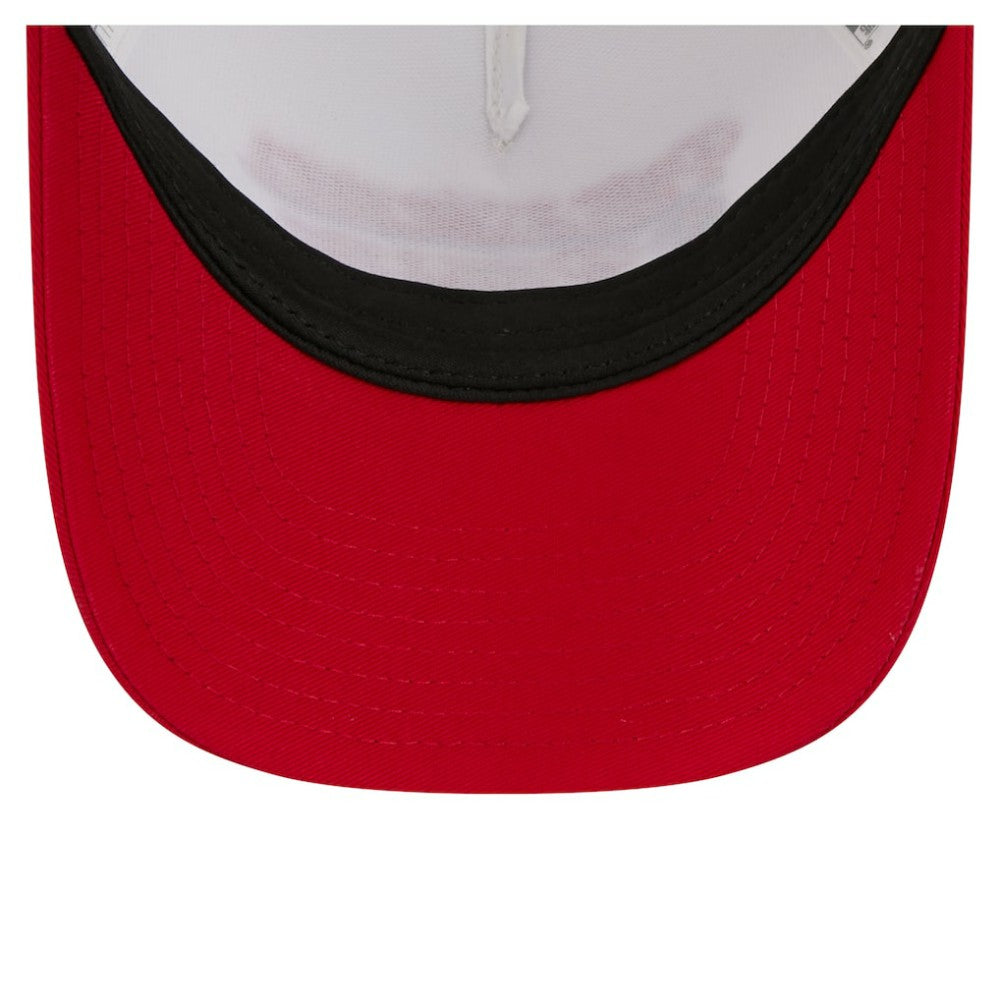 Philadelphia Phillies Women's Retro 9FORTY M-Crown A-Frame Trucker Adjustable Hat Light Beige/Red