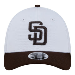 San Diego Padres Youth Baseball 39THIRTY M-Crown Flex Hat White/Brown