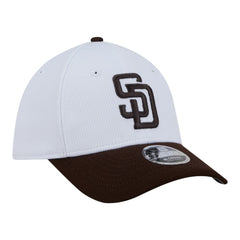 San Diego Padres Youth Baseball 39THIRTY M-Crown Flex Hat White/Brown