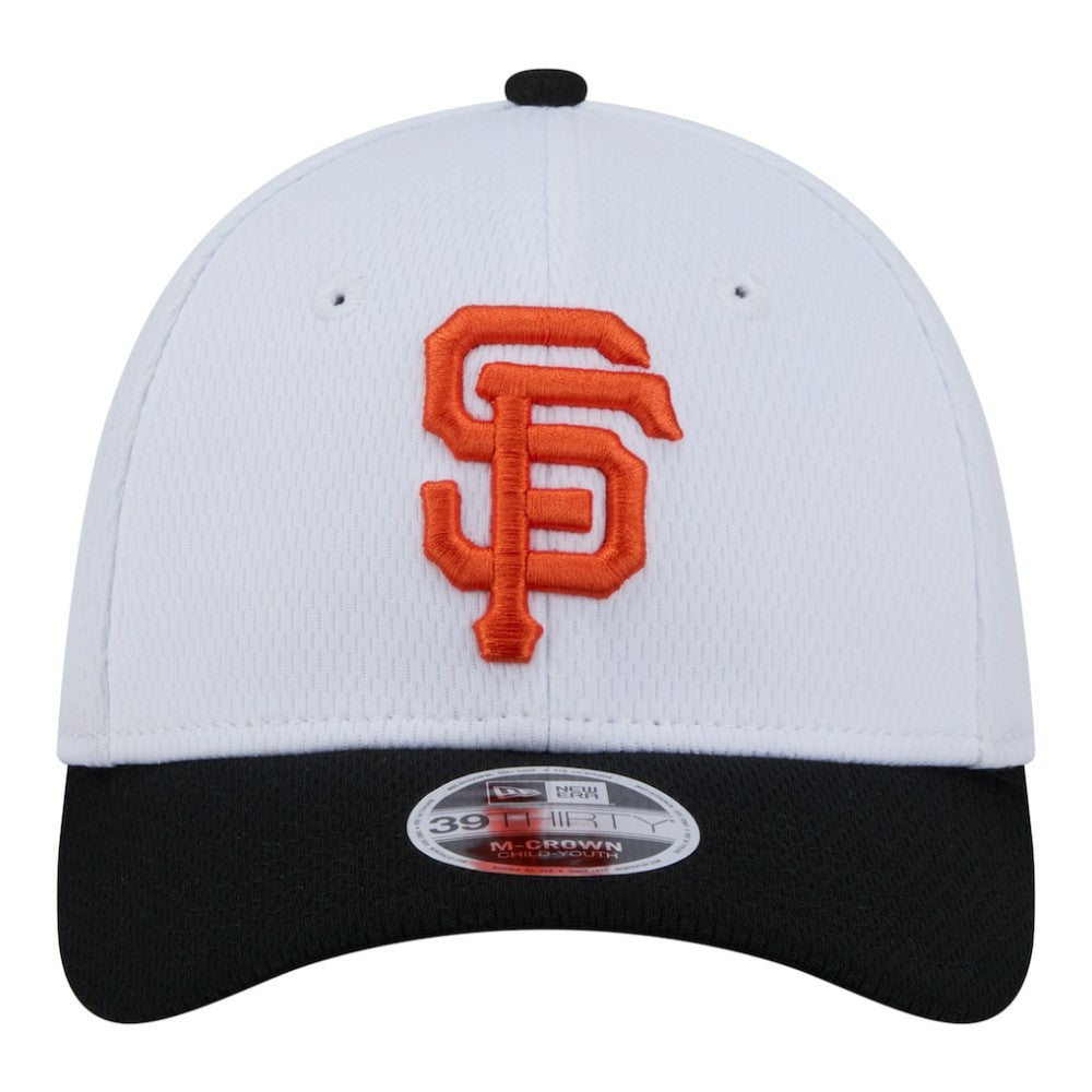San Francisco Giants Youth Baseball 39THIRTY M-Crown Flex Hat White/Black