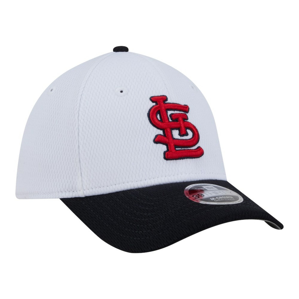 St. Louis Cardinals Youth Baseball 39THIRTY M-Crown Flex Hat White/Red