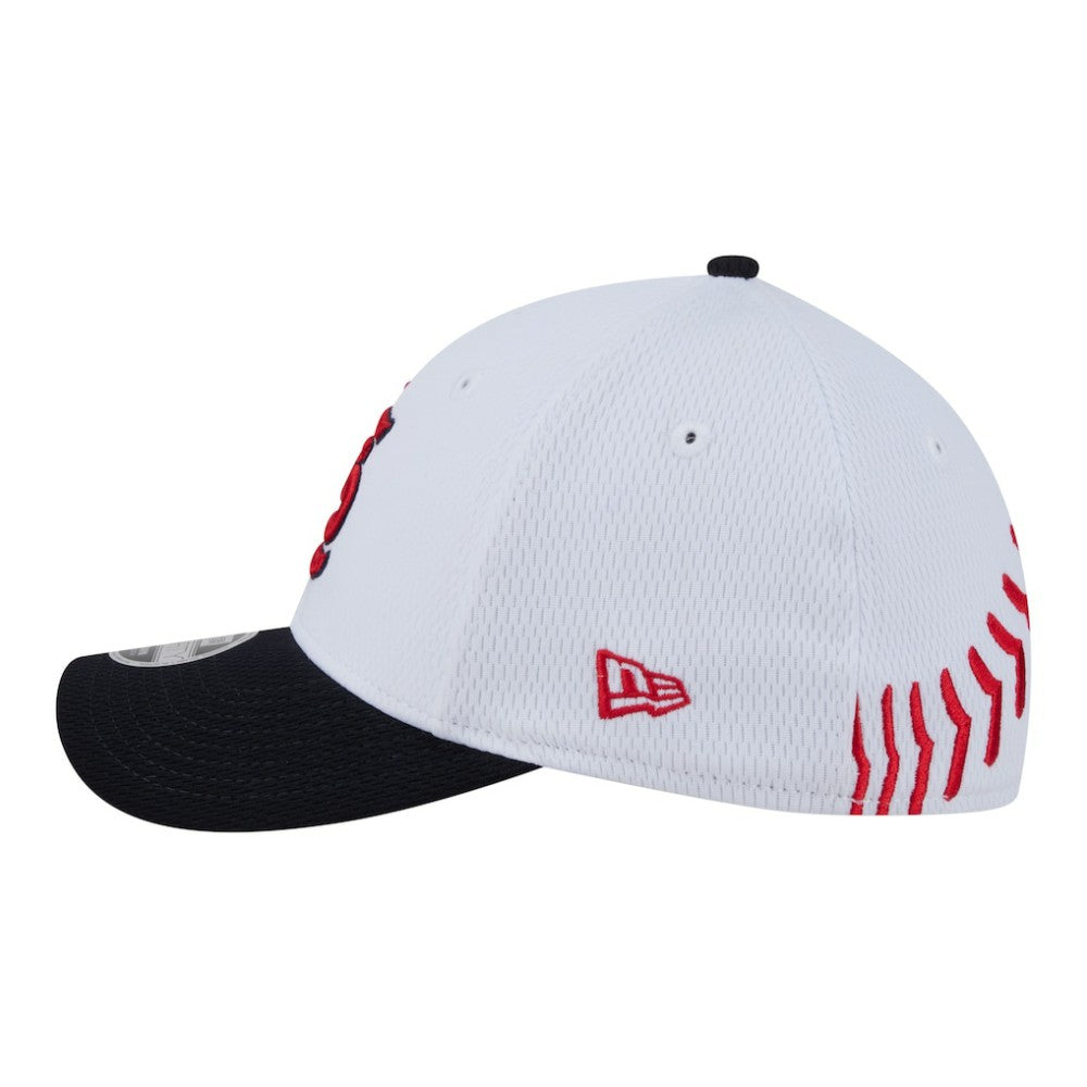 St. Louis Cardinals Youth Baseball 39THIRTY M-Crown Flex Hat White/Red