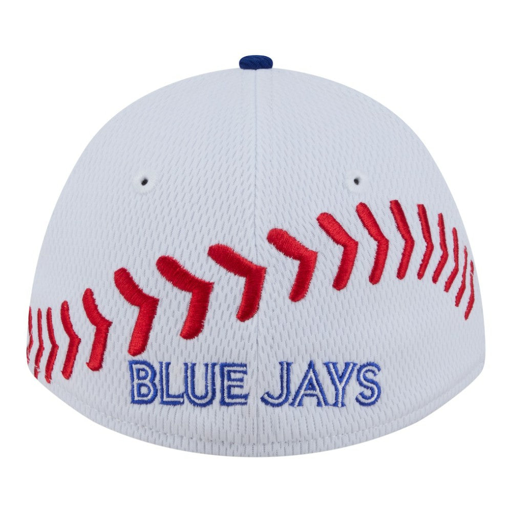 Toronto Blue Jays Youth  Baseball 39THIRTY M-Crown Flex Hat White/Royal