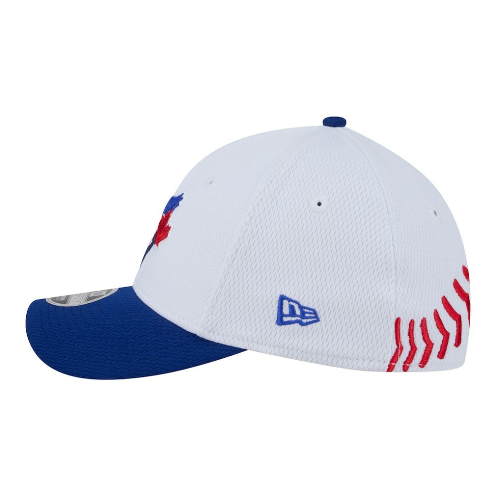 Toronto Blue Jays Youth  Baseball 39THIRTY M-Crown Flex Hat White/Royal