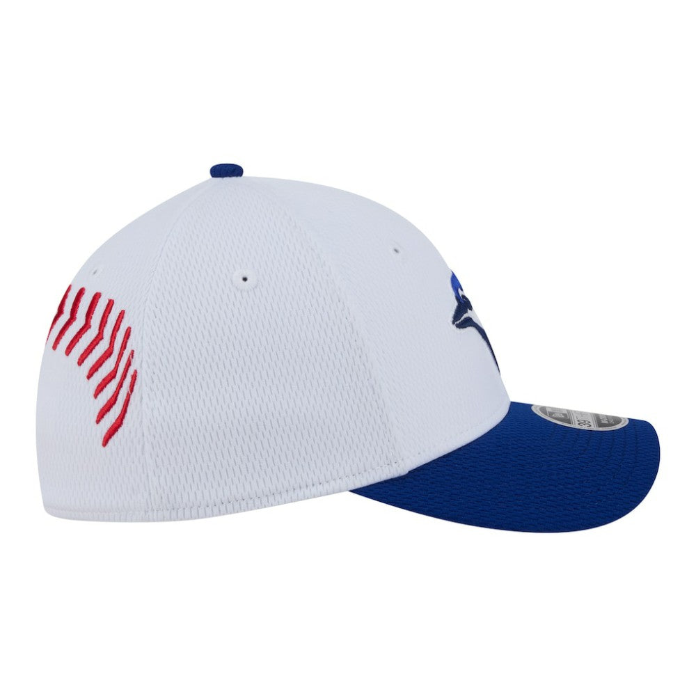 Toronto Blue Jays Youth  Baseball 39THIRTY M-Crown Flex Hat White/Royal