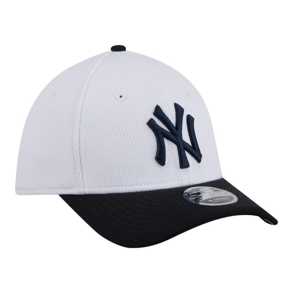 New York Yankees Youth Baseball 39THIRTY M-Crown Flex Hat White/Navy