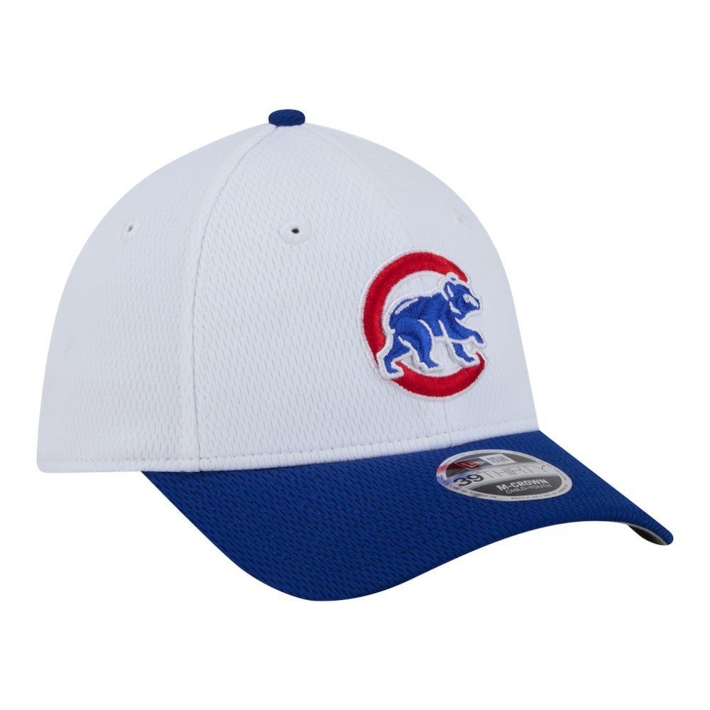 Chicago Cubs Youth Baseball 39THIRTY M-Crown Flex Hat White/Royal