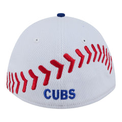 Chicago Cubs Youth Baseball 39THIRTY M-Crown Flex Hat White/Royal