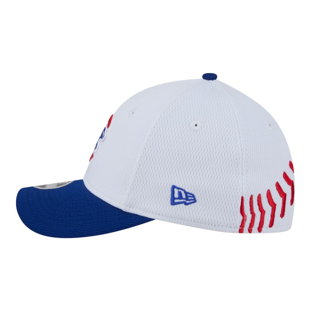 Chicago Cubs Youth Baseball 39THIRTY M-Crown Flex Hat White/Royal