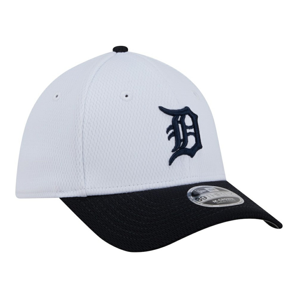 Detroit Tigers Youth Baseball 39THIRTY M-Crown Flex Hat White/Navy