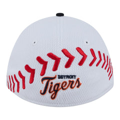 Detroit Tigers Youth Baseball 39THIRTY M-Crown Flex Hat White/Navy