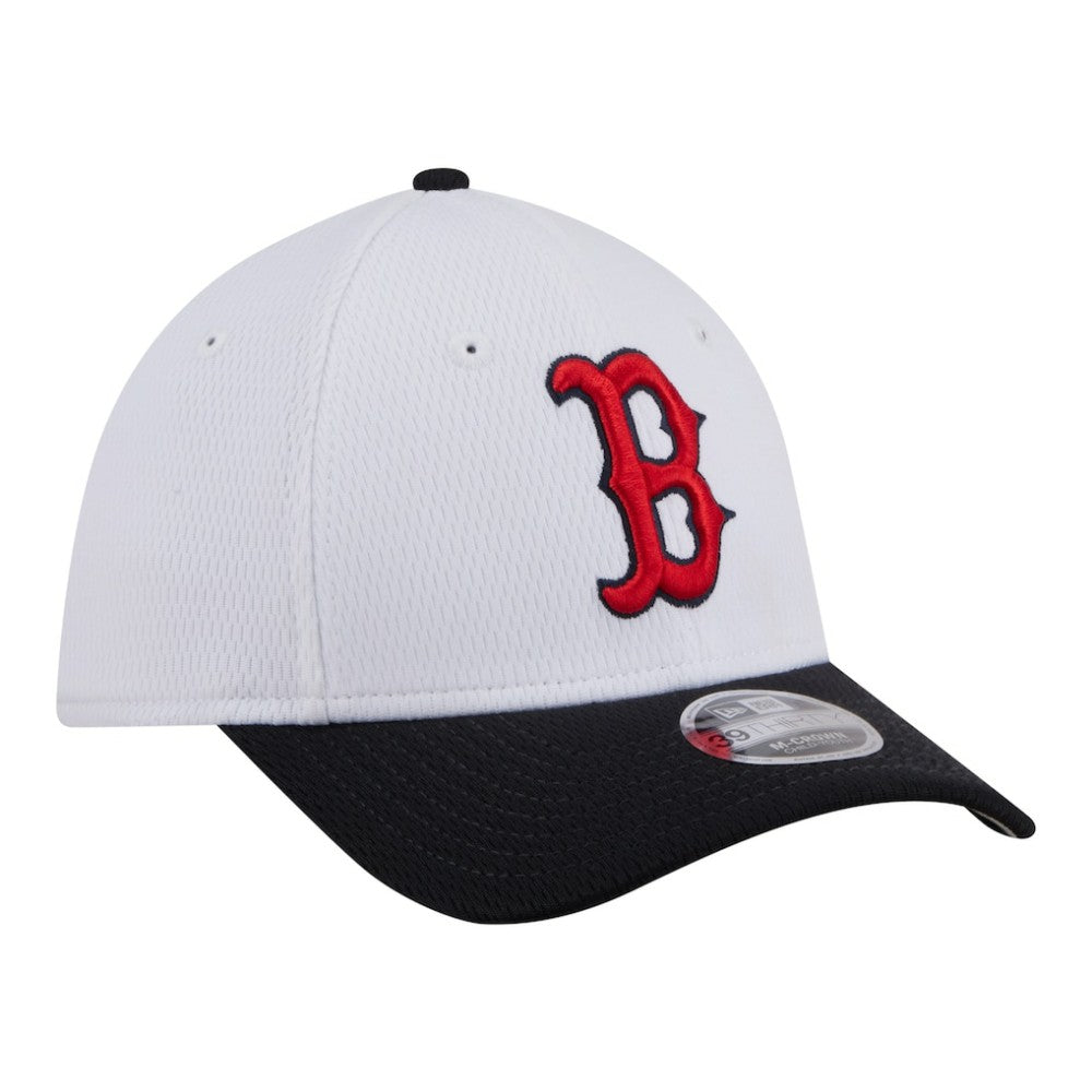 Boston Red Sox Youth Baseball 39THIRTY M-Crown Flex Hat White/Navy