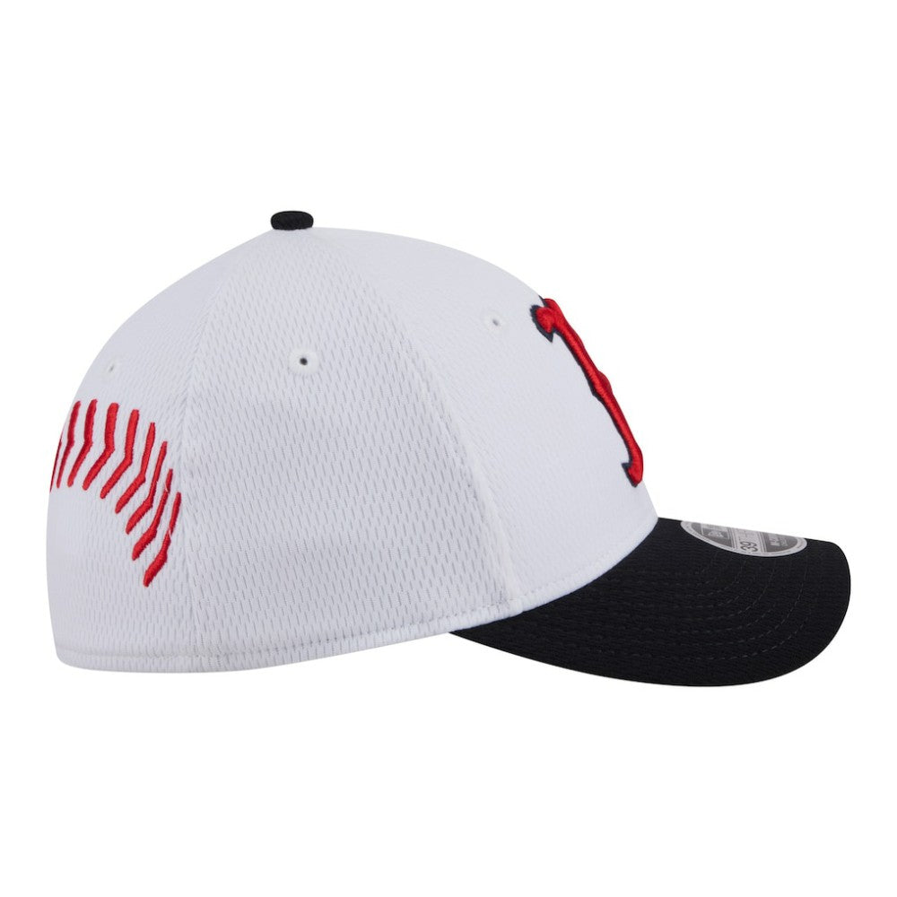 Boston Red Sox Youth Baseball 39THIRTY M-Crown Flex Hat White/Navy