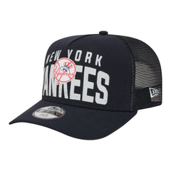 New York Yankees Youth Logo Fade A-Frame 9FIFTY Snapback Hat Navy