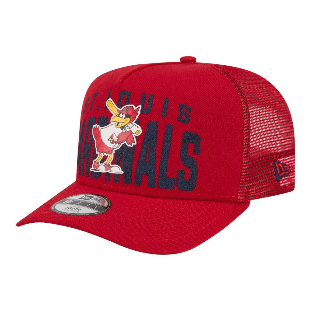 St. Louis Cardinals Youth Logo Fade A-Frame 9FIFTY Snapback Hat Red