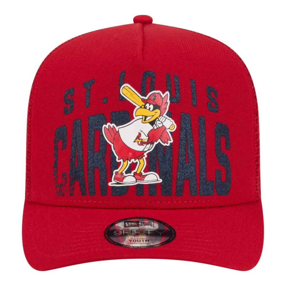 St. Louis Cardinals Youth Logo Fade A-Frame 9FIFTY Snapback Hat Red
