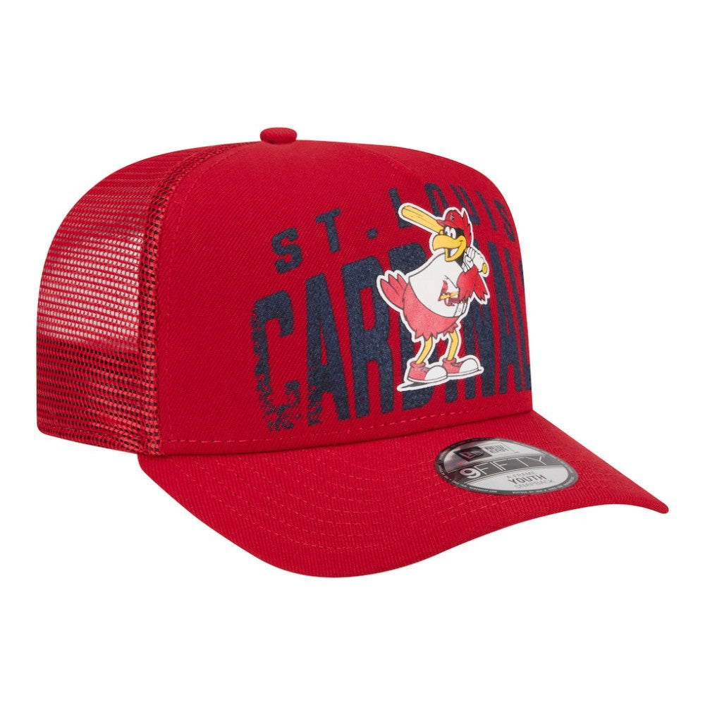 St. Louis Cardinals Youth Logo Fade A-Frame 9FIFTY Snapback Hat Red