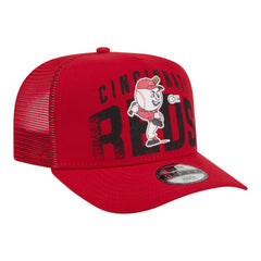 Cincinnati Reds Youth Logo Fade A-Frame 9FIFTY Snapback Hat Red