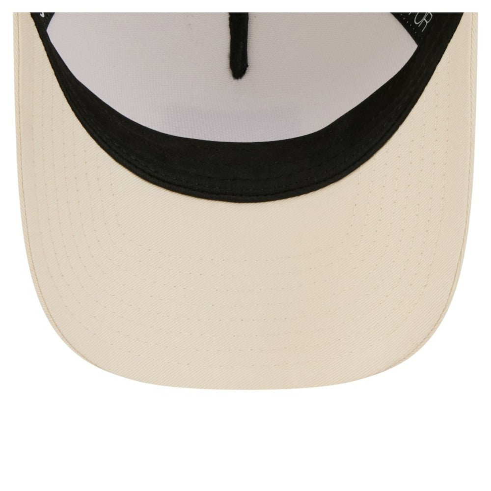 New York Mets Women's Tonal Patch 9FORTY M-Crown A-Frame Trucker Adjustable Hat Light Beige