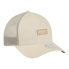 Washington Nationals Women's Tonal Patch 9FORTY M-Crown A-Frame Trucker Adjustable Hat Light Beige