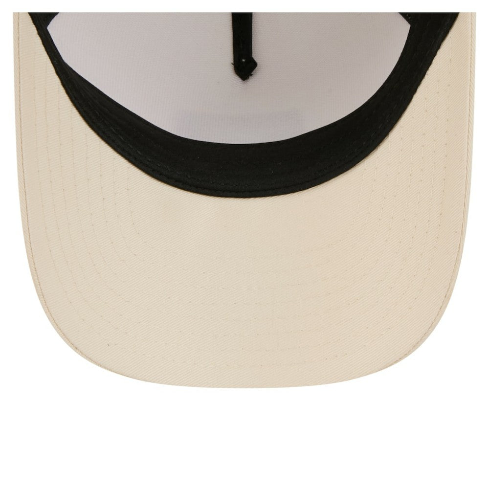Philadelphia Phillies Women's Tonal Patch 9FORTY M-Crown A-Frame Trucker Adjustable Hat Light Beige