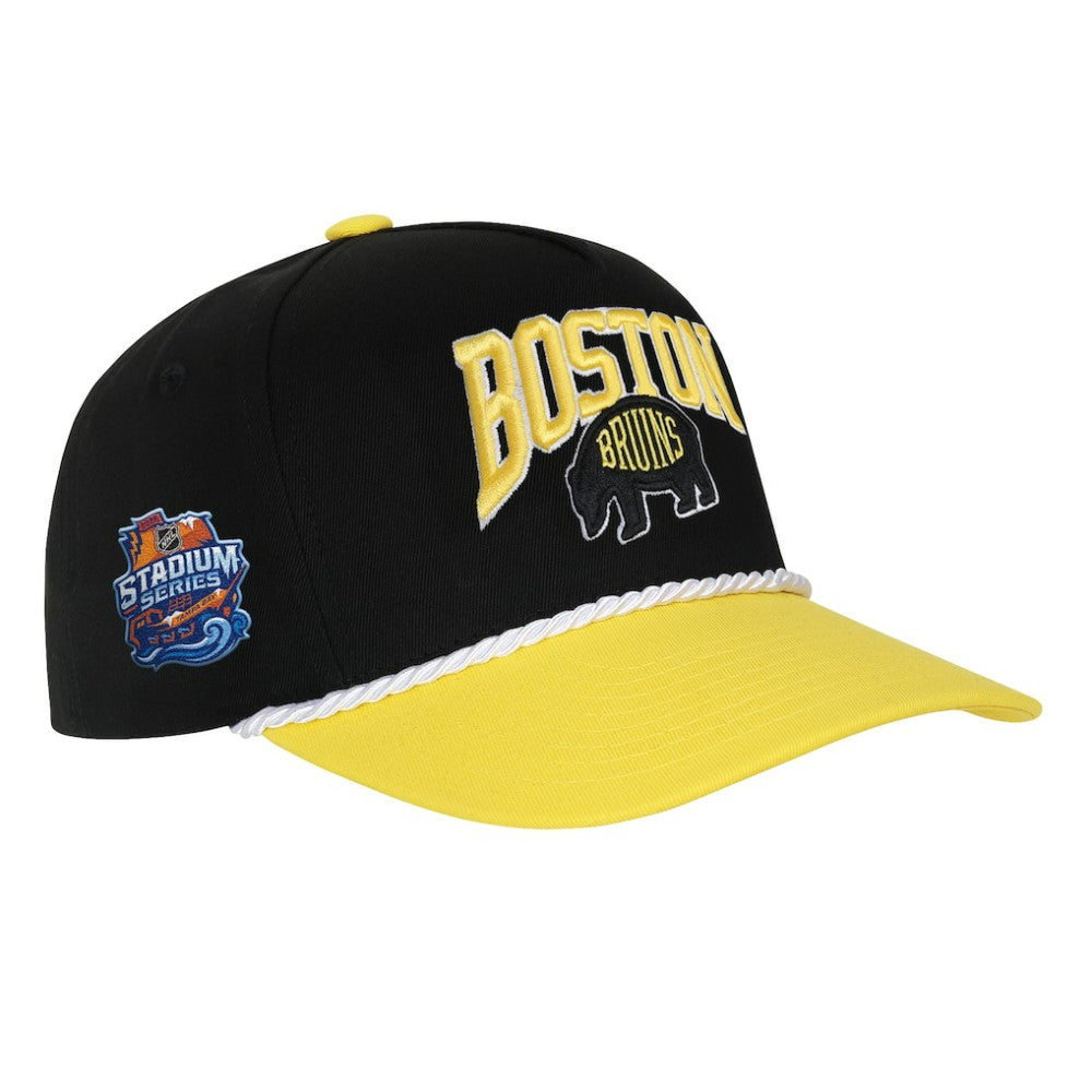 Boston Bruins Fanatics Youth 2026 NHL Stadium Series Team A-Frame Adjustable Hat - Black Hats