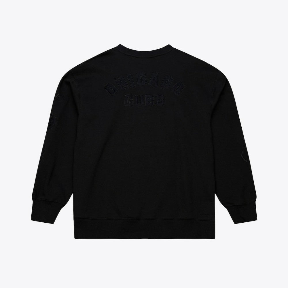 Chicago Cubs Phantom Fleece Crewneck Sweatshirt Black