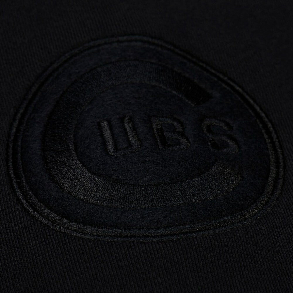 Chicago Cubs Phantom Fleece Crewneck Sweatshirt Black