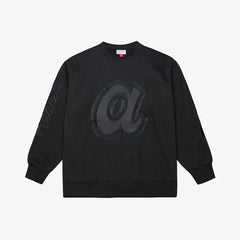 Atlanta Braves Phantom Fleece Crewneck Sweatshirt Black