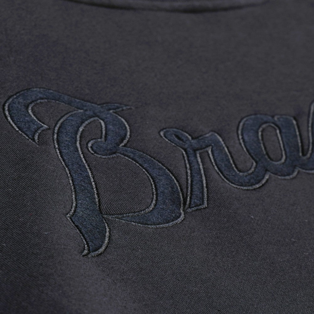 Atlanta Braves Phantom Fleece Crewneck Sweatshirt Black