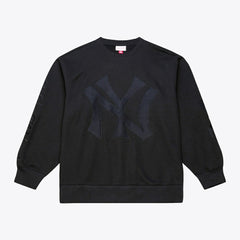 New York Yankees Phantom Fleece Crewneck Sweatshirt Black