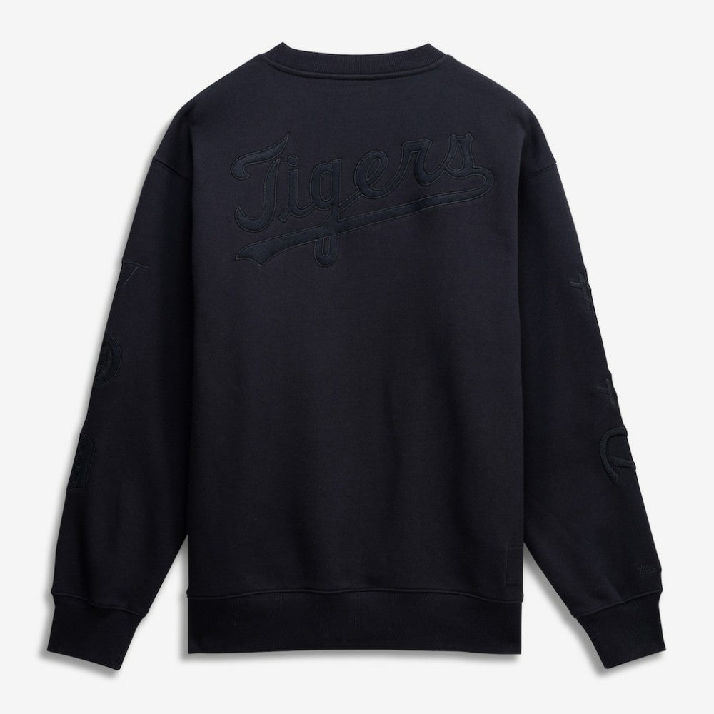 Detroit Tigers Phantom Fleece Crewneck Sweatshirt Black