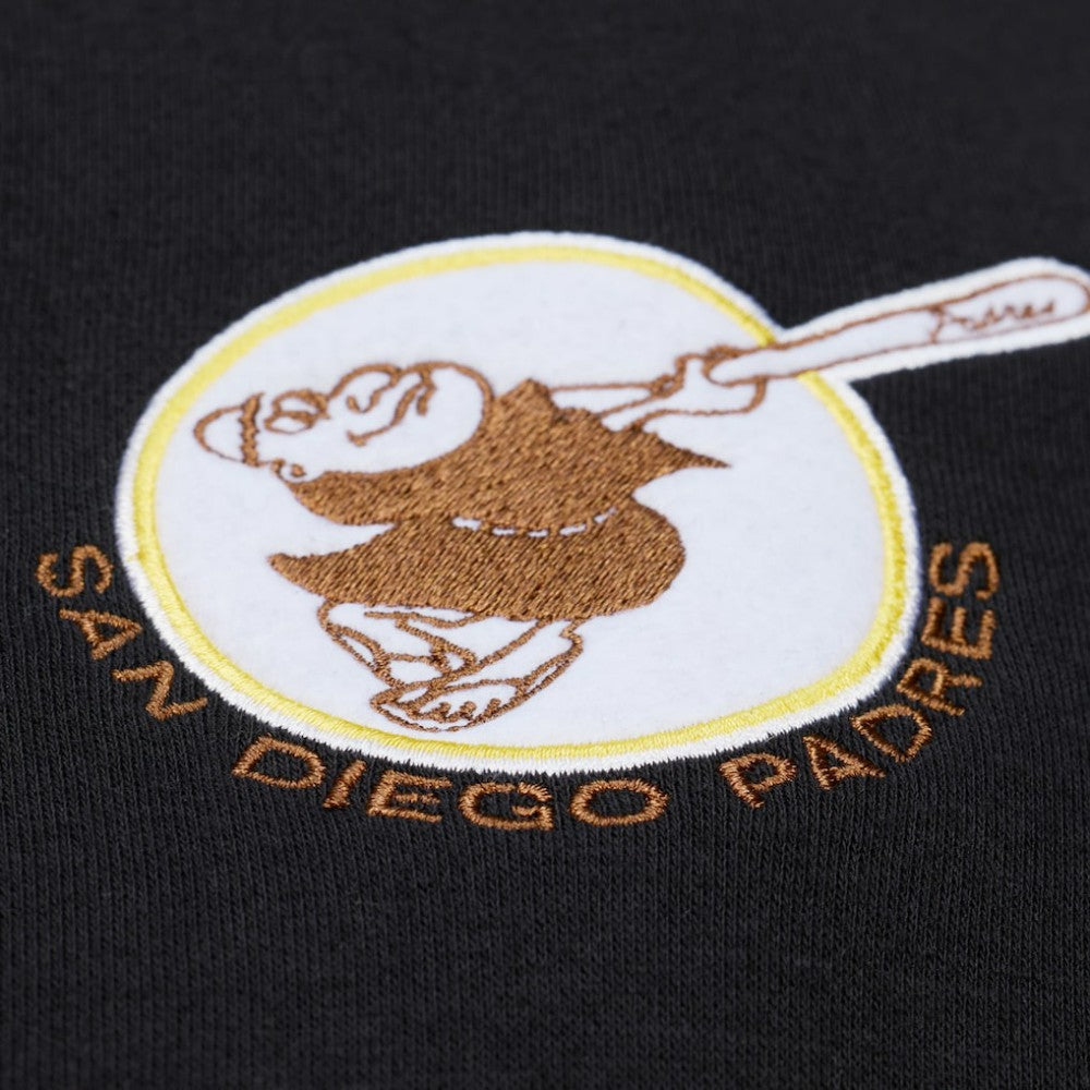 San Diego Padres Phantom Fleece Crewneck Sweatshirt Black