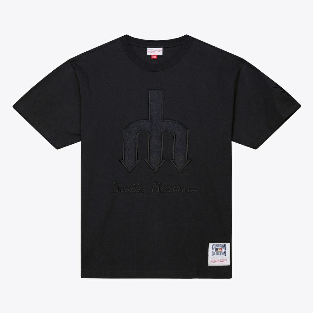 Seattle Mariners Cooperstown Collection Phantom T-Shirt Black