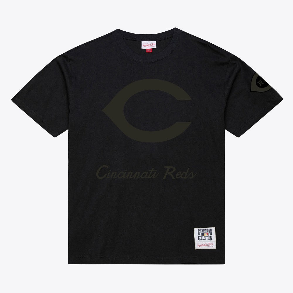 Cincinnati Reds Cooperstown Collection Phantom T-Shirt Black