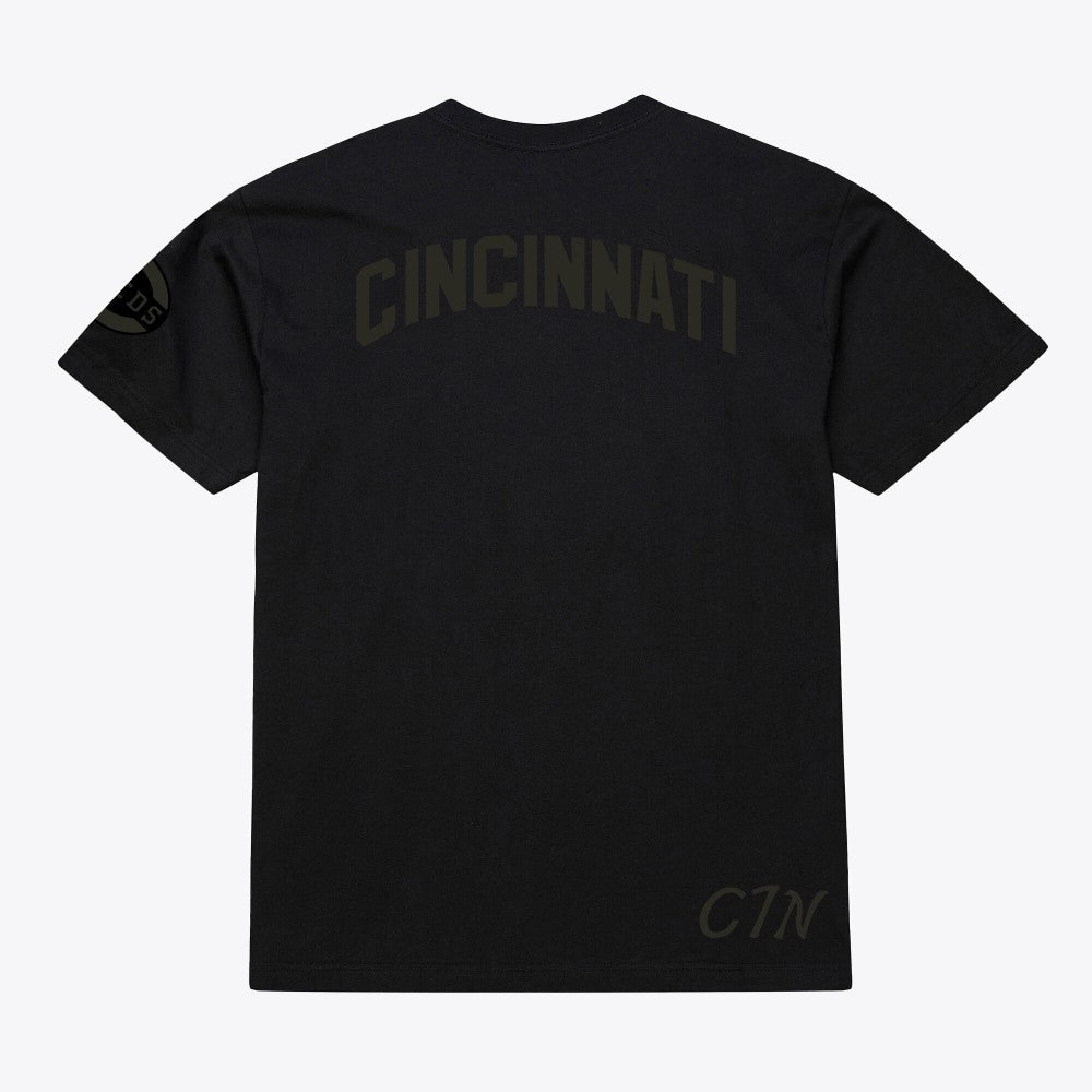 Cincinnati Reds Cooperstown Collection Phantom T-Shirt Black