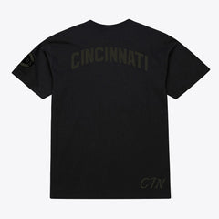 Cincinnati Reds Cooperstown Collection Phantom T-Shirt Black