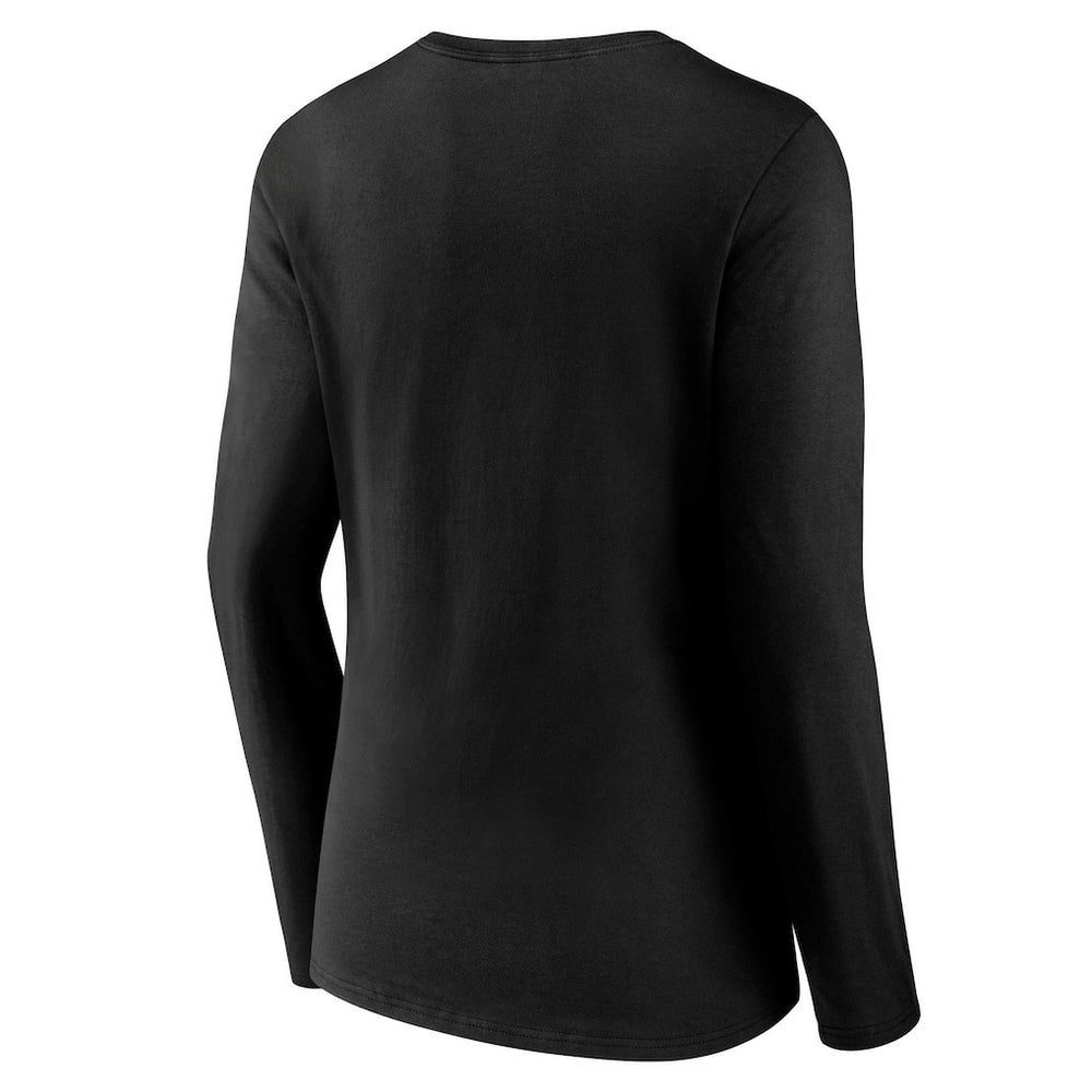 Cincinnati Bengals Women's Streak V-Neck Long Sleeve T-Shirt - Black on sale
