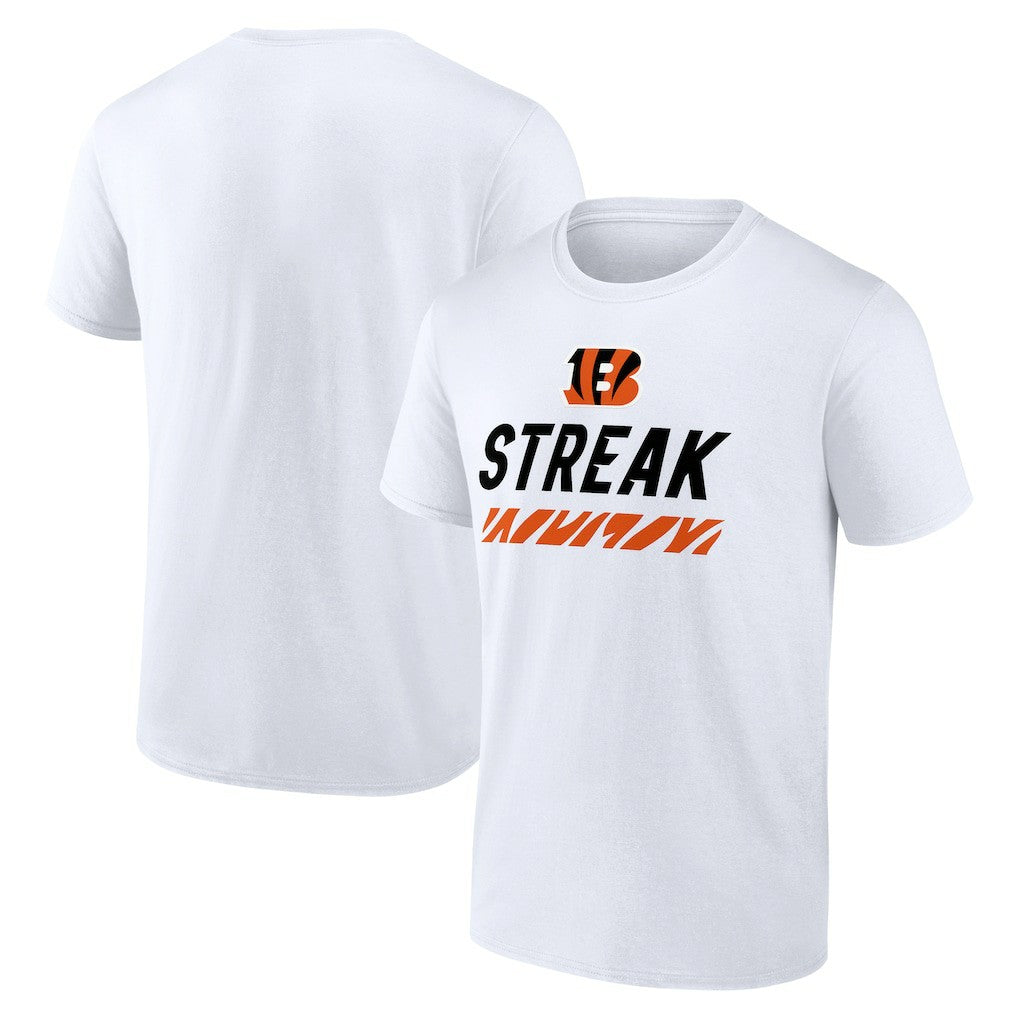 Cincinnati Bengals Streak T-Shirt - White discount