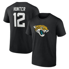 Travis Hunter Jacksonville Jaguars Icon Name & Number T-Shirt - Black cheap