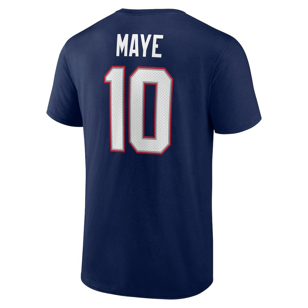 Drake Maye New England Patriots Icon Name & Number T-Shirt - Navy sale