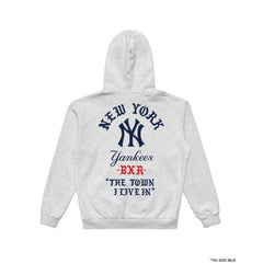 New York Yankees Born X Raised in New York Town Pullover Hoodie Heather Gray