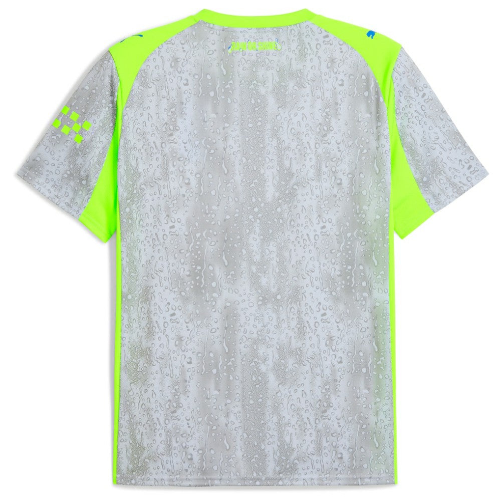 Manchester City 2025/26 Third Replica Jersey - Gray/Neon Green discount