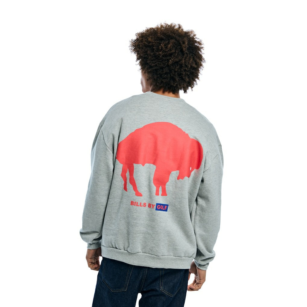 Buffalo Bills Golf Wang Unisex Sweatshirt - Heather Gray outlet