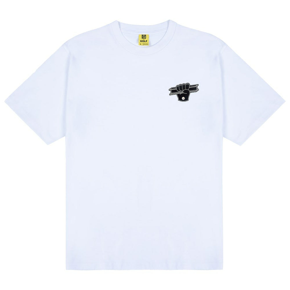 Pittsburgh Steelers Golf Wang Unisex Foam Logo T-Shirt - White for sale